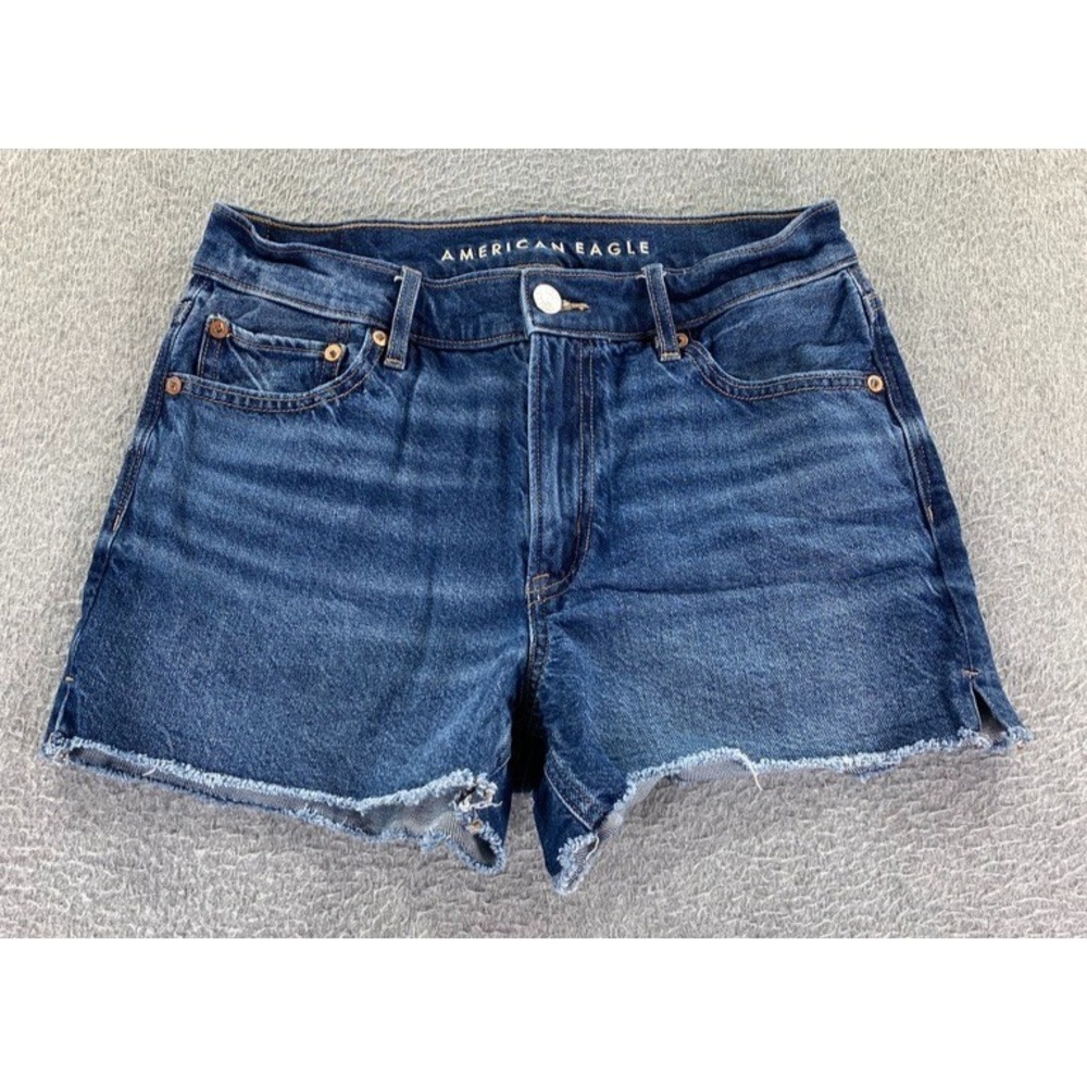 American Eagle Relaxed Shorts Womens Size 4 28W Denim Strigid Whisker City